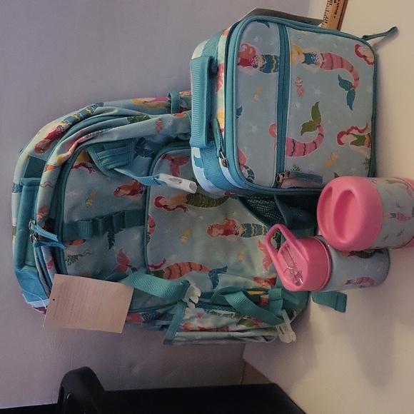 Pottery Barn Other - Pottery barn mermaid backpack and lunch